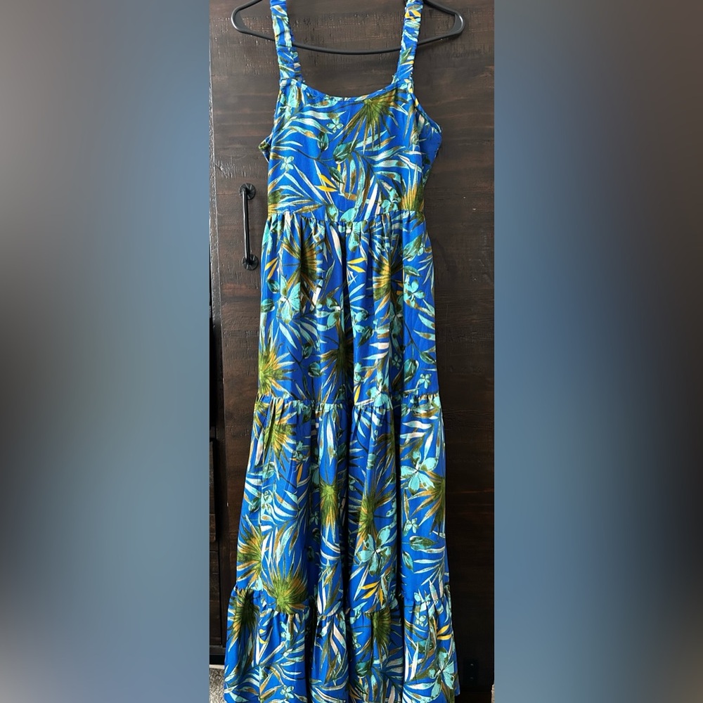 ‘New’ Tropical Blue Dress Size S
